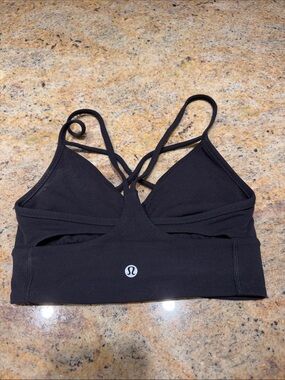 lululemon athletica Black Strappy Crisscross Sports Bra